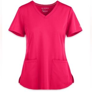 Women's 4-Pocket STRETCH V-Neck Scrub Top Size XXS